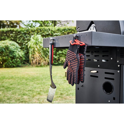 3-Burner Gas Grill with Infrared Sear Burner, Cast Iron Grates