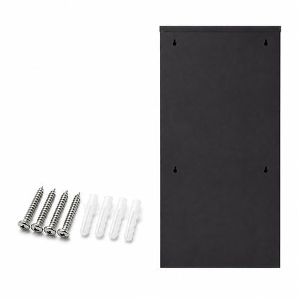 3-Compartment Waste Bin 40 l with Tipping Function, Black, Wall-Mountable