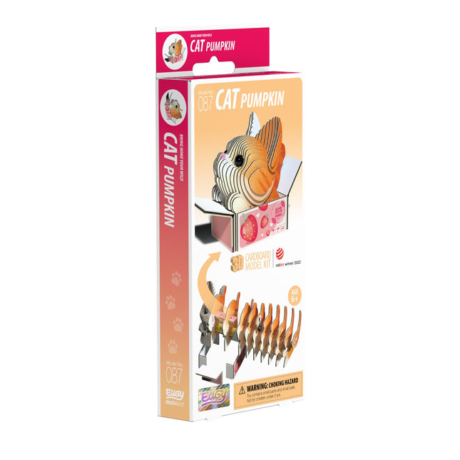 Kit de modele din carton 3D - Design de dovleac de pisică pentru distracție creativă