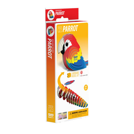 Kit model 3D din carton - design papagal, asamblare ușoară
