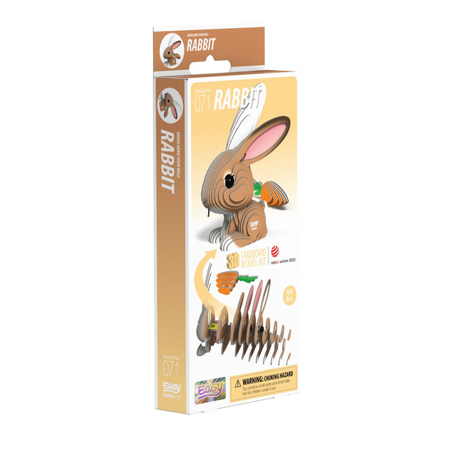 Kit de modele 3D din carton - Design iepure pentru clădire creativă