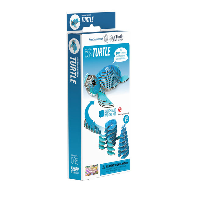 Kit de modele 3D din carton - Design de broasca testoasa pentru constructii creative
