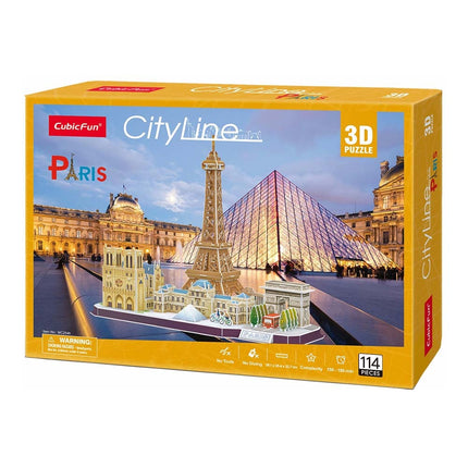 Puzzle 3D cu Paris City Line, activitate distractivă și captivantă