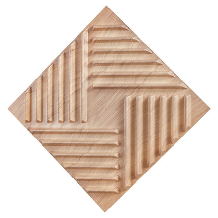 3D Wall Panels, PVC 12-Pack 19.7in, Light Wood, 32 Sq Ft