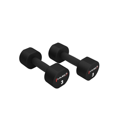 gantere din poliuretan de 3 kg, set de 2