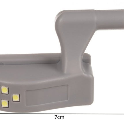 Lampă cu 3 LED-uri pentru un dulap cu balamale