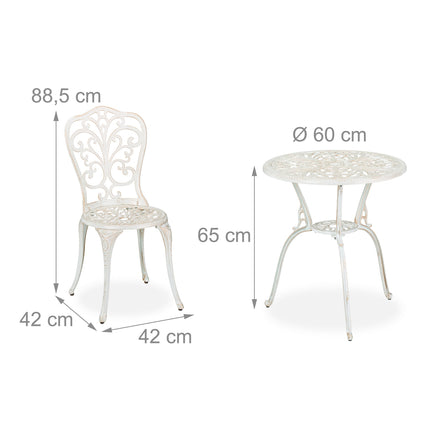 Set Bistro de grădină din 3 piese - Mobilier antic de terasă