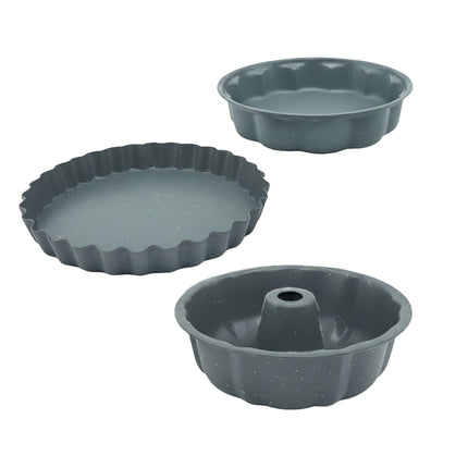 Set de 3 forme de copt din oțel carbon antiaderent