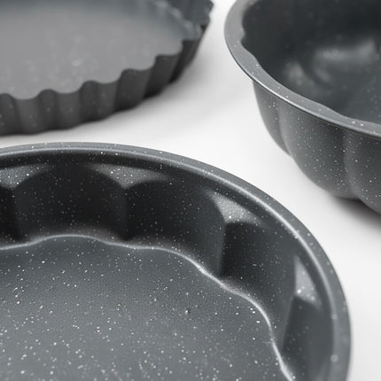 Set de 3 forme de copt din oțel carbon antiaderent