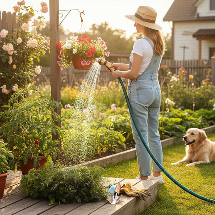 3-Ply Kink-Resistant Garden Hose – Weatherproof, Algae-Resistant