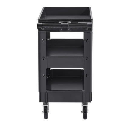3-Shelf Utility Cart, 550 lb, Swivel Wheels with Brakes