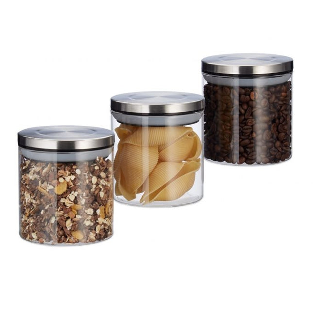 3 borcane de depozitare 380 ml
