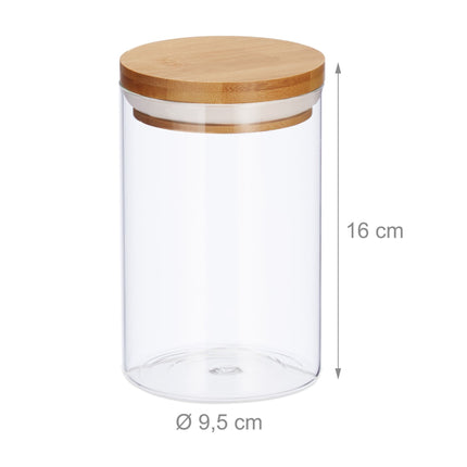 3 borcane de depozitare 800 ml