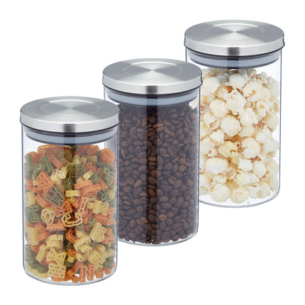 3 borcane de depozitare 800 ml