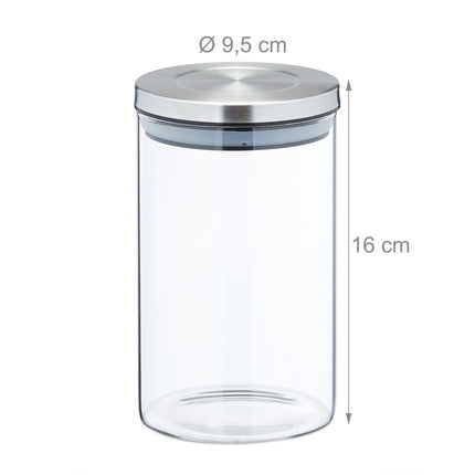 3 borcane de depozitare 800 ml