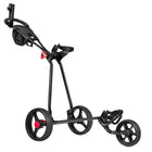 3-Wheel Folding Golf Push Cart with Adjustable Handle