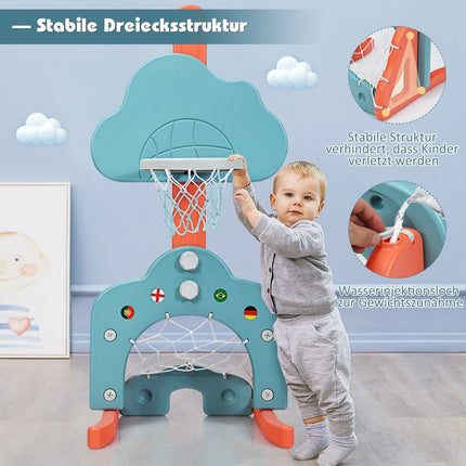 Set sport reglabil 3 în 1 pentru copii: baschet, fotbal, golf