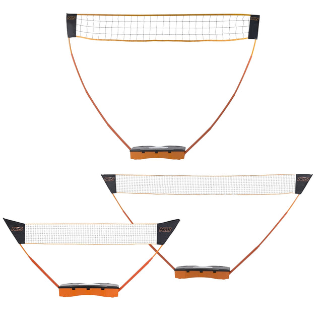 Plasă de badminton, tenis, volei 3 în 1 cu carcasă