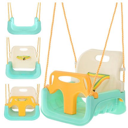 Balansoar pentru copii 3 în 1, frânghii reglabile, capacitate 30 kg