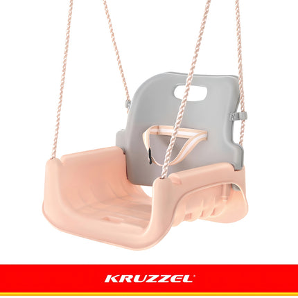Balansoar pentru copii 3 în 1, frânghii reglabile, capacitate 30 kg