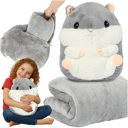 Pătură, pernă și jucărie pentru hamster 3 în 1 – 105x200 cm