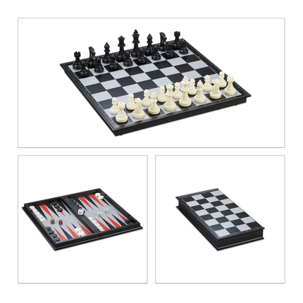Set de șah magnetic 3 în 1