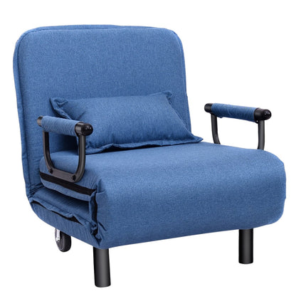 3 in 1 sofa bed folding bed guest bed folding chair blue