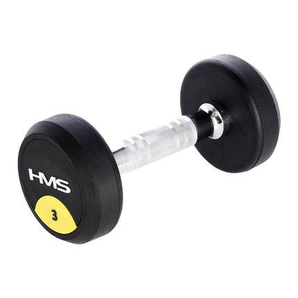 Gantera de cauciuc de 3 kg - Echipament de gimnastică acasă