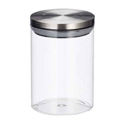 Pachet de 3 borcane de sticlă de 600 ml cu capac
