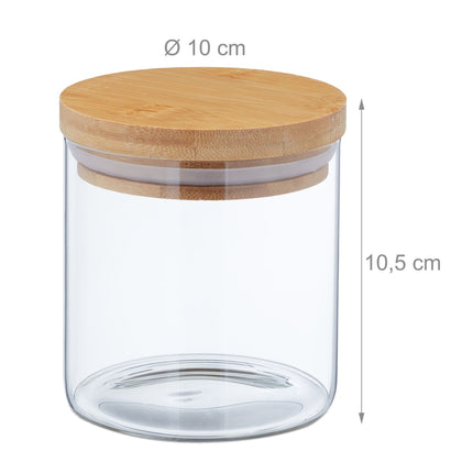 3 buc. Borcane de depozitare 380 ml