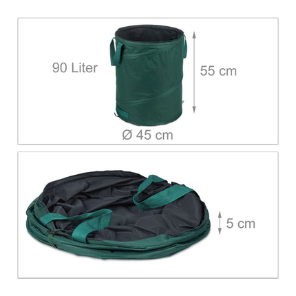 3 buc. saci de gradina 90 l