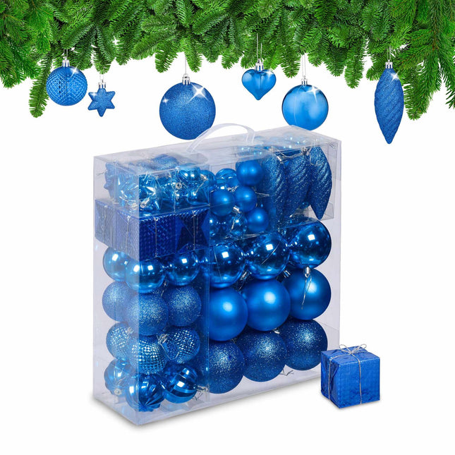Set de globuri pentru brad – 110 de piese