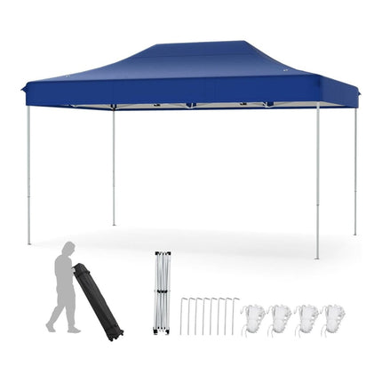 Pavilion Pop-Up de 3 x 4,5 m cu roți și înălțime reglabilă