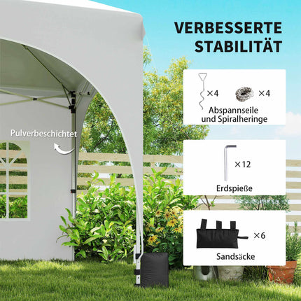 Pavilion pliabil 3x6m cu laterale, acoperiș reglabil, geantă