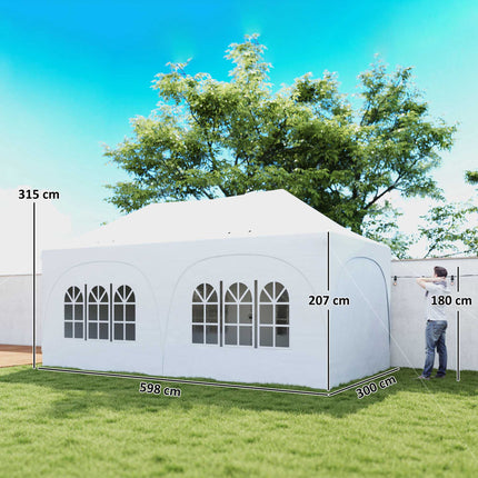 Pavilion pliabil 3x6m cu laterale, acoperiș reglabil, geantă