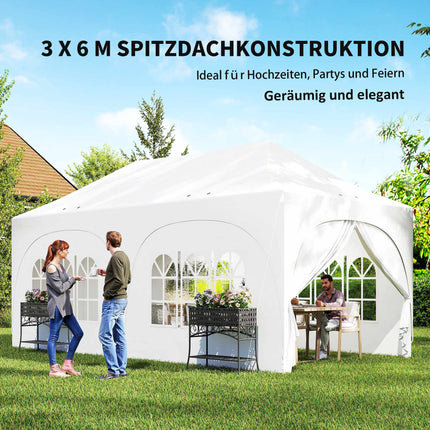 Pavilion pliabil 3x6m cu laterale, acoperiș reglabil, geantă