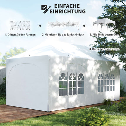 Pavilion pliabil 3x6m cu laterale, acoperiș reglabil, geantă