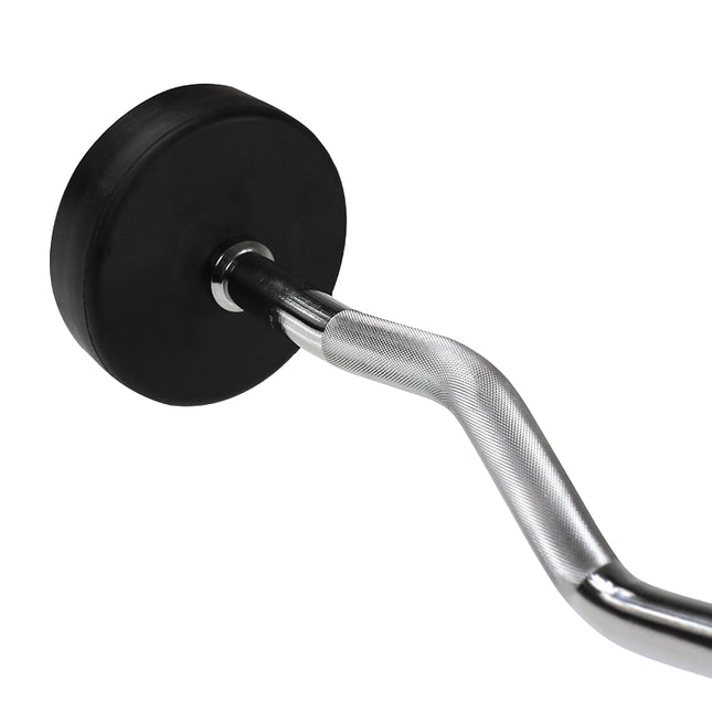 40 kg Curl Bar acoperit cu cauciuc - Echipament de gimnastică