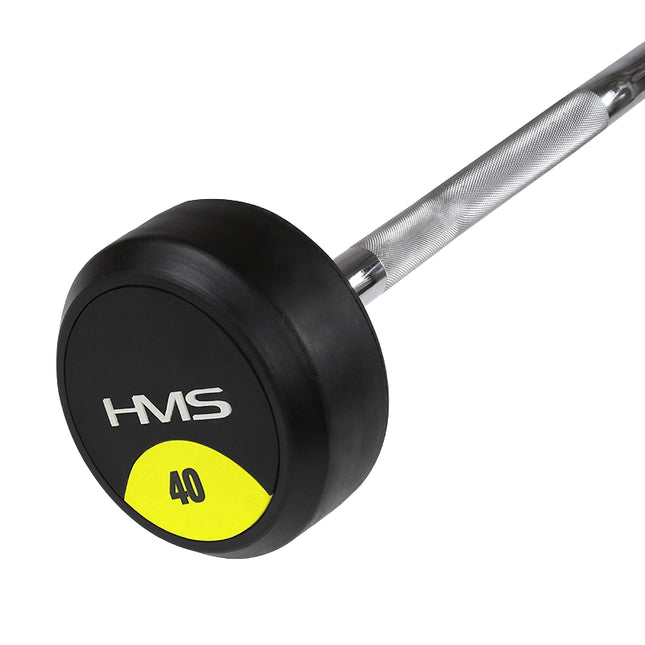 40 kg Curl Bar acoperit cu cauciuc - Echipament de gimnastică