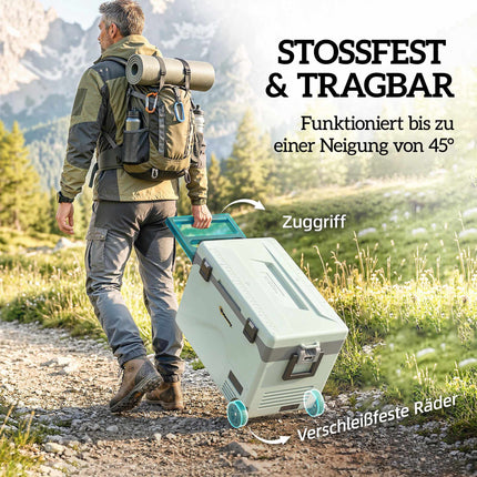 Ladă frigorifică electrică cu compresor, 42,5 l, Bluetooth și roți