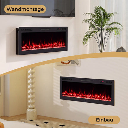 Șemineu electric de 42" cu control inteligent și încălzitor