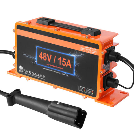 48V Golf Cart Battery Charger, 15A Smart, G29 Plug