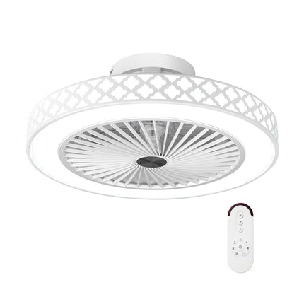 Ventilator de tavan de 48 cm cu lumină și telecomandă, reversibil, motor DC silențios