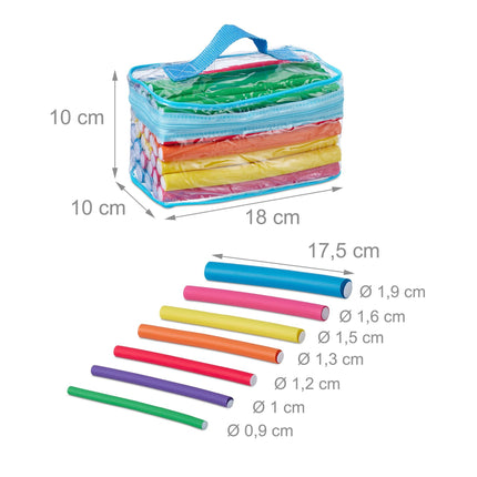 Set ondulator din 48 de piese cu geanta