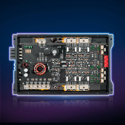 4-Channel Car Audio Amplifier – Class AB, Bridgeable, 4x500W Max