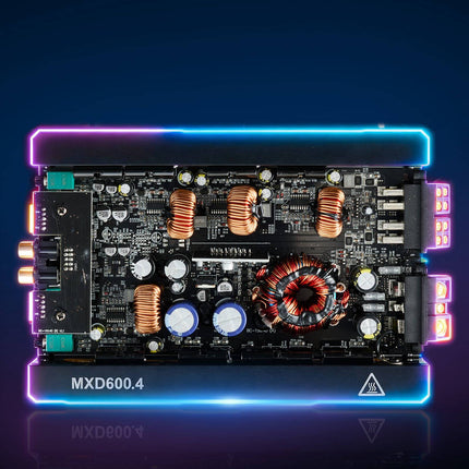 4-Channel Car Audio Amplifier, Class D, Bridgeable