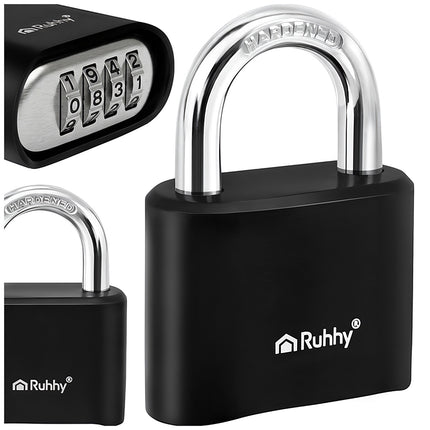 Lacăt cu combinație din oțel cu 4 cifre, securitate 50 mm