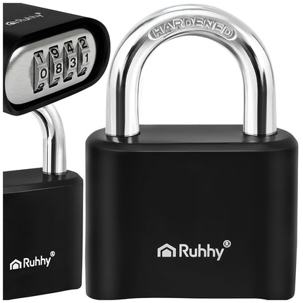Lacăt cu combinație din oțel cu 4 cifre, securitate 50 mm