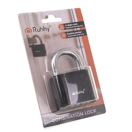 Lacăt cu combinație din oțel cu 4 cifre, securitate 50 mm
