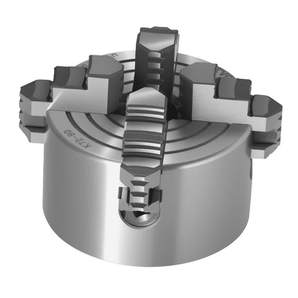 4-Jaw Lathe Chuck, 3 Inch 80 mm, Independent, Reversible Jaws